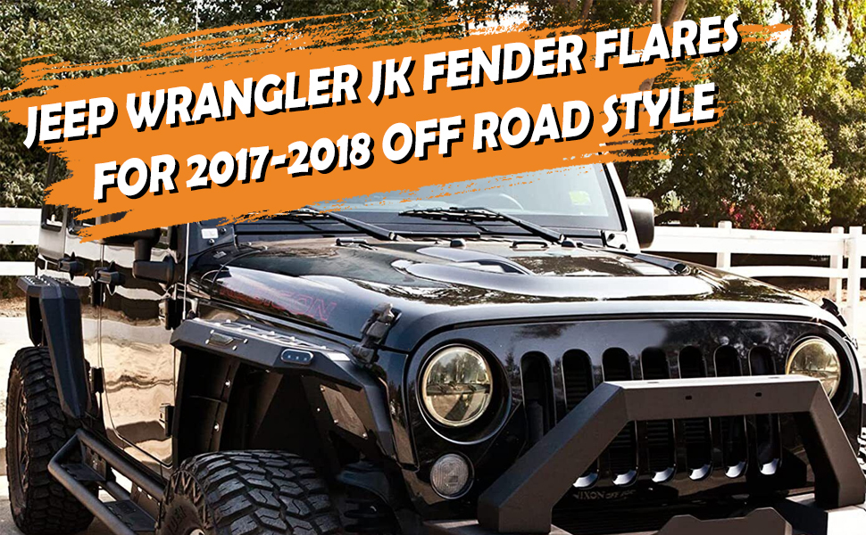 JK Fender Flares for Jeep Wrangler JKU 20072017 2018 4WD