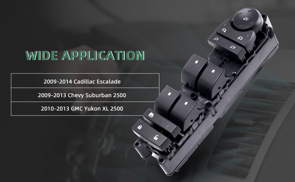 Power Window Switch Door Lock with Power Folding