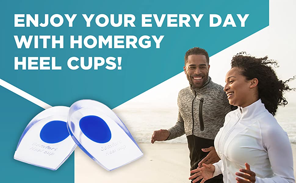 Gel Heel cups Silicone Heel Pad for Heel Ankle Pain, Heel Spur Shoe Support Pad for Men and Women