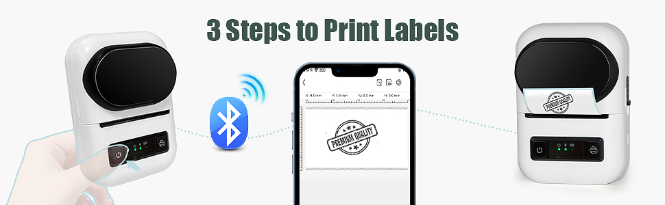 Portable Bluetooth Thermal Label Printer
