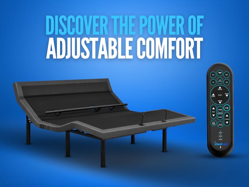 iDealBed 7i Custom Adjustable Bed Base, Pillow Tilt, Lumbar