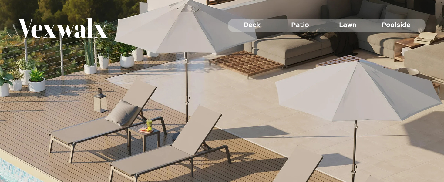 Vexwalx Foldable Outdoor Lounge Chair