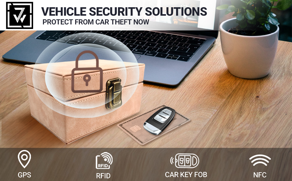 Faraday Box for Car Keys, Keyless Entry Car Key Signal Blocking Box, RFID AntiTheft Faraday
