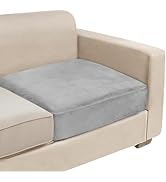 NAISI Couch Cushion Covers 1 Piece Velvet Stretch Sofa Seat Covers or Backrest Covers Soft Indivi...