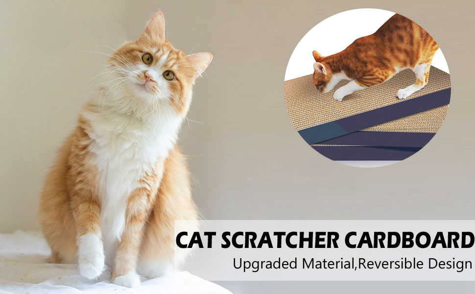 Cat Scratch Board, 3 Pack Cardboard Cat Scratcher Refill