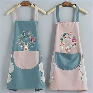 SPN-JGSP Waterproof Kitchen Apron for Women with Big Front Pocket