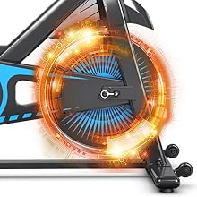 GOPLUS Cyclette Da Esercizio, Resistenza All'Attrito, Portata Di 120 Kg, Sella E Manubrio Regolabili, Manubrio Con Cardiofrequenzimetro, Monitor Digitale, Volano 6 KG, Ideale Per Casa/Ufficio (Bianco) 17 width=220