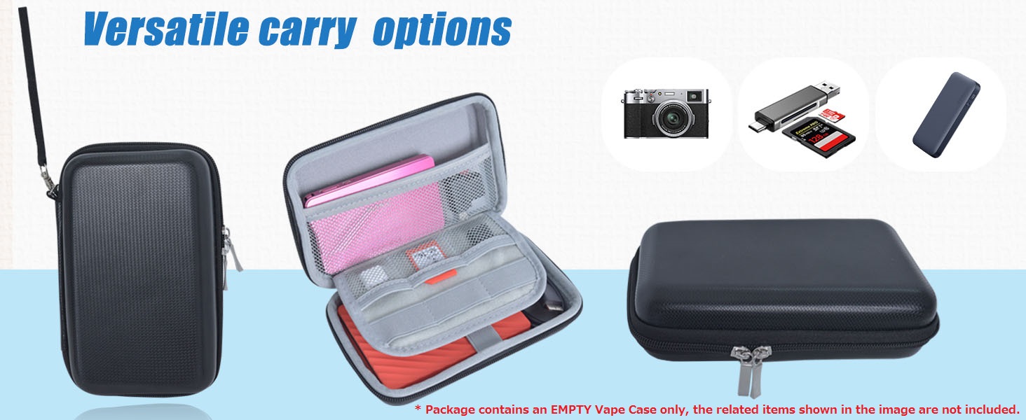 Wolfteeth 6.7 inch Smell Proof Case, Vape Case Holder, Vapor Carrying Case, Vape Pen