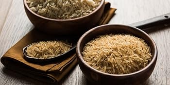 brown basmati rice in a bowl by food to live