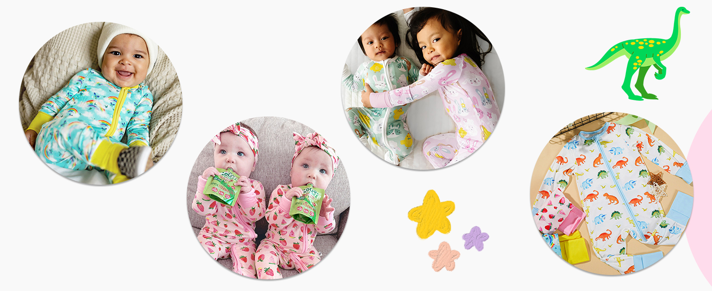 Cute Printed Long Sleeve Romper