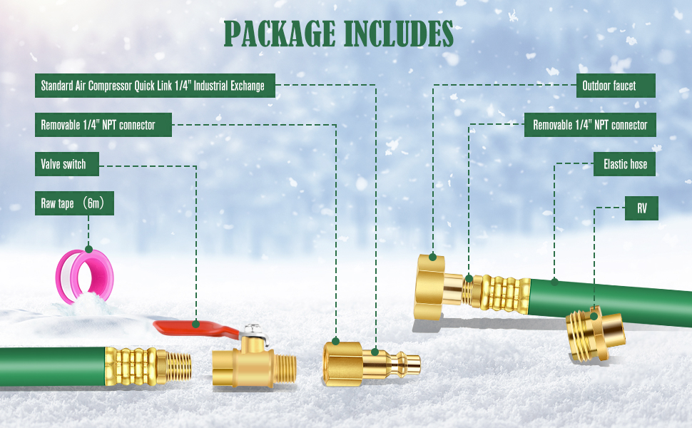 RV Winterizing KitSprinkler Blowout Adapter RV Blowout Plug Winterize