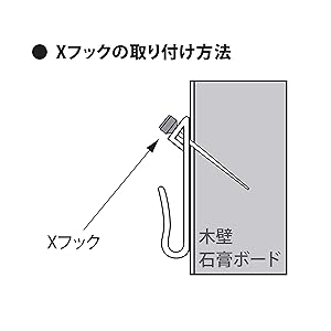 Amazon | 福井金属工芸 額縁を壁に掛ける際に使える ステンレスX