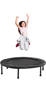 38 inches Black 4-way Foldable Mini Trampoline