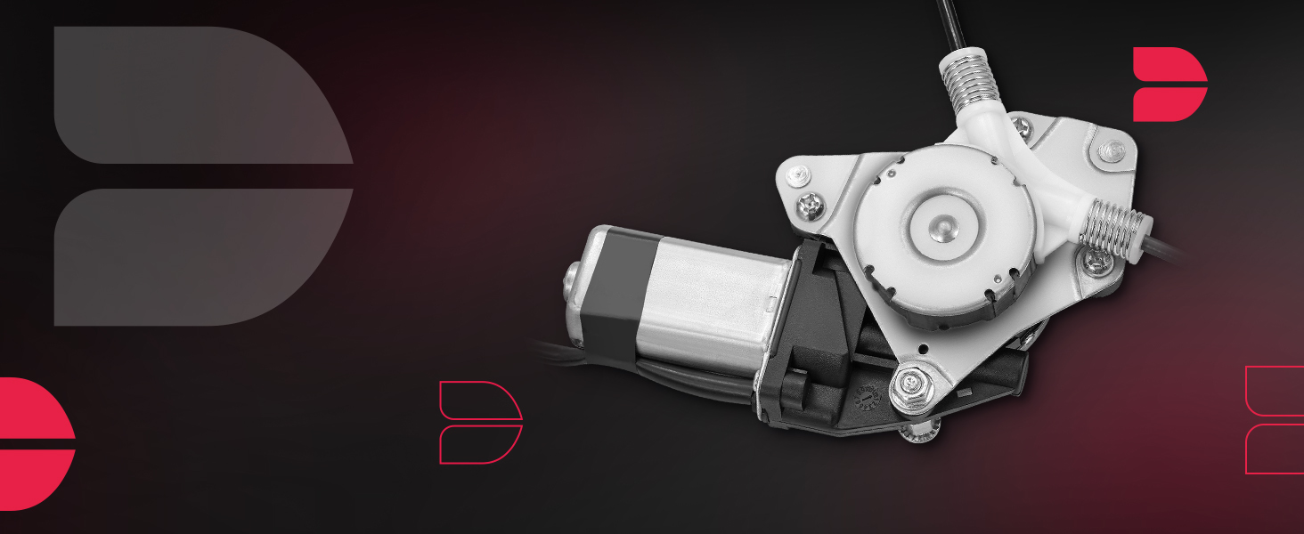 BDFHYK 748044 Power Window Regulator with Motor Rear Left