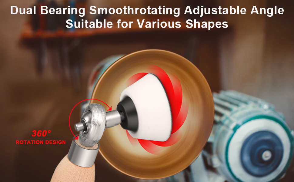 Bowl Sander for Woodturning, 50mm Hand Held Bowl Sander with Rotatable