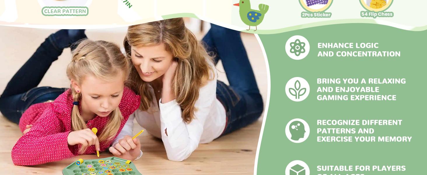 Flip Memory Chess Game For Kids Adults