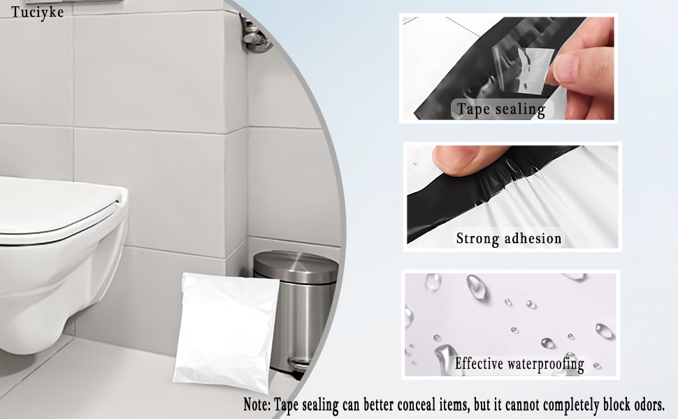 Incontinence Pad Disposal Bags pack of 100,White Adult