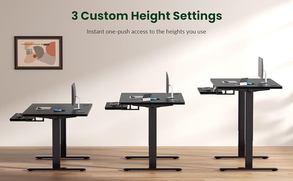 GallopFun Home Office Standing Desk with Keyboard Tray