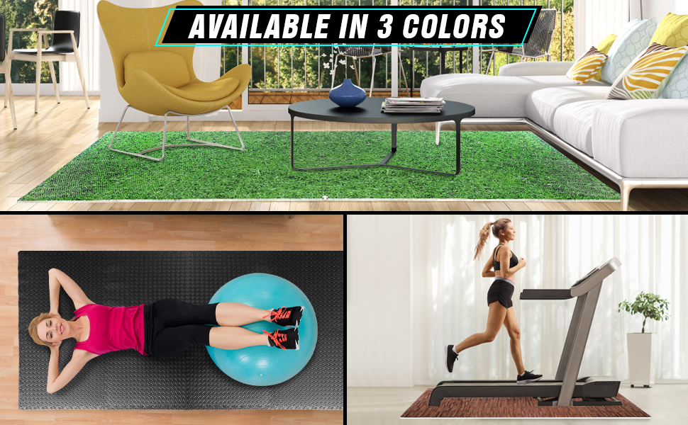 60 x 60cm 4PCS Black Large Foam Jigsaw Mats Thick Heavy Duty Gym