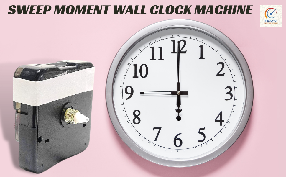 Buy FRAYO Brand Battery Operated Sweep Moment Wall Clock Machine Made