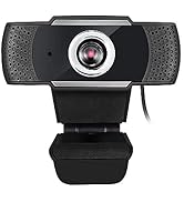 ADESSO CyberTrack H4 Webcam 1080P HD USB Webcam with Built-in Microphone, Black