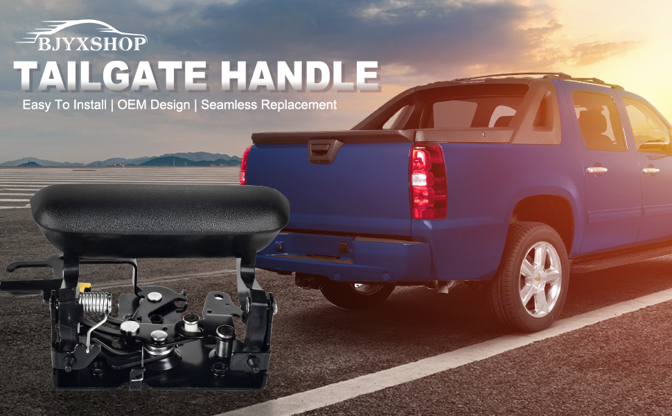 Black Tailgate Handle Textured Replacement for