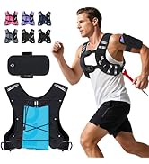 Sportneer Weighted Vest for Women Men: 8lbs/12lbs/15lbs/20lbs/25lbs Weight Vest with Detachable P...
