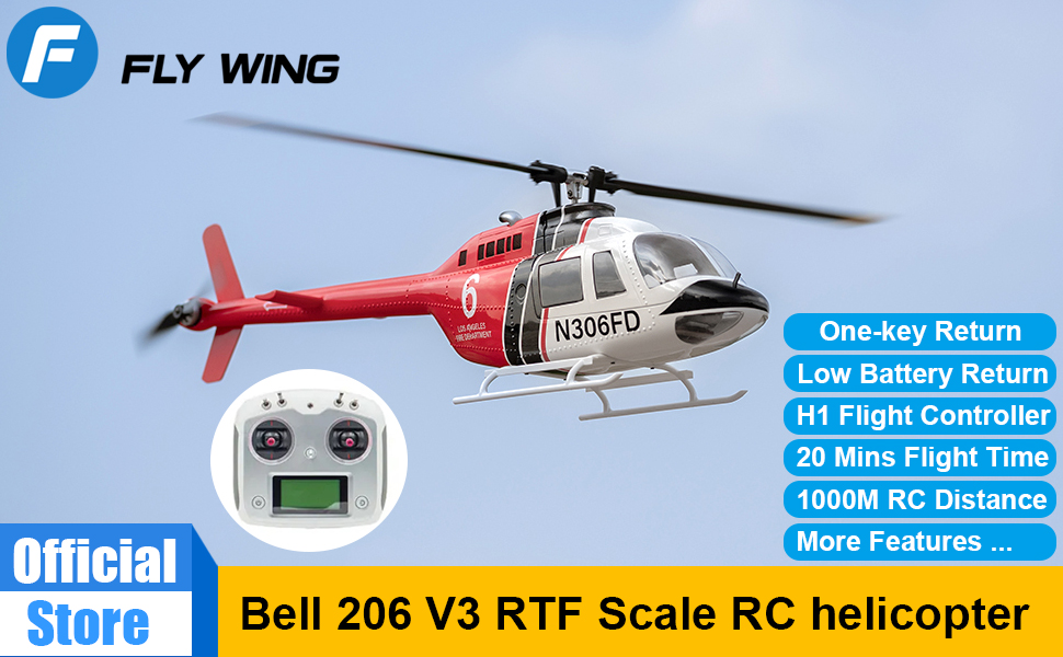 FLYWING Bell 206 V3 RTF Scale RC helicopter