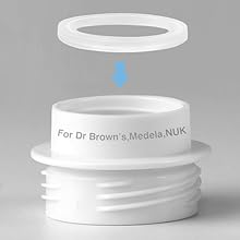 The portable bottle warmer adapter compatible with Narrow Neck Dr Brown's, Medela, NUK 