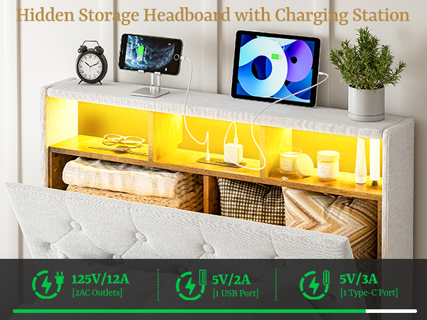 Amazon.com: IKIFLY Twin XL Bed Frames with Storage Drawers, Hidden