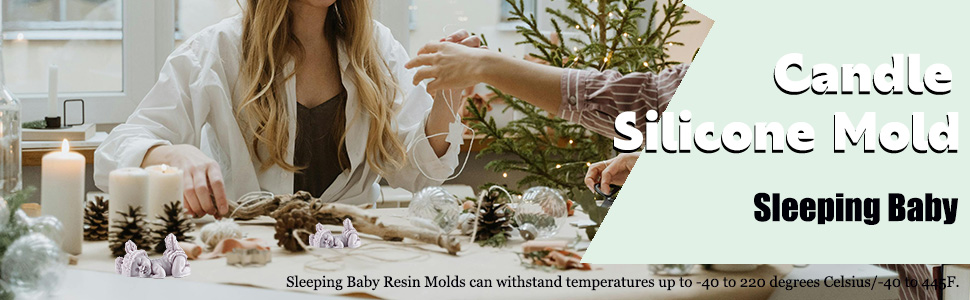 Sleeping Baby Silicone Molds