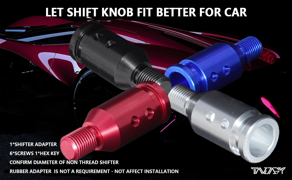 Tandagy Shifter Knob Adapter M12x1.25 Shift Knob Adapter