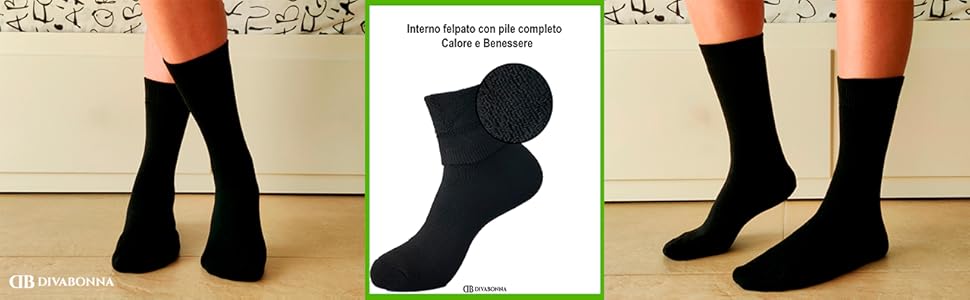 Divabonna calze termiche donna; calze termiche uomo; calze termiche