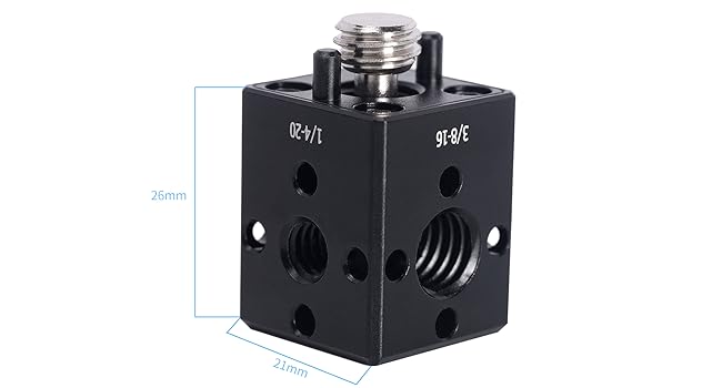 Amazon | Niceyrig スタンドアダプター キューブ 6面 ジョイント