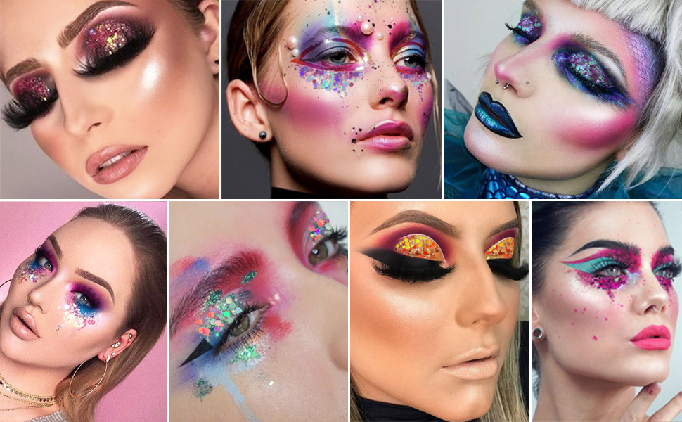 Body Face Glitter Gel SUPGIFT 5 Colors 7.8oz Holographic