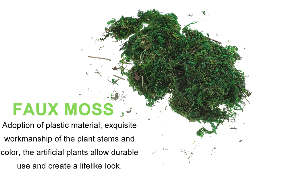 SEWACC Artificial Fake Moss Aftificial Green Moss Artificial Moss