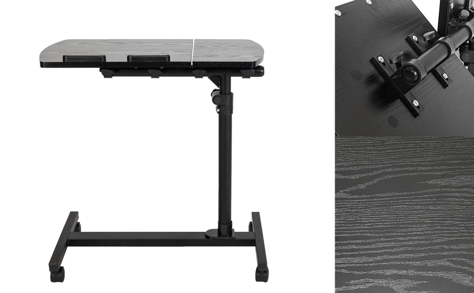 SESAISHEIR Mobile Laptop Computer Desk, Height Adjustable