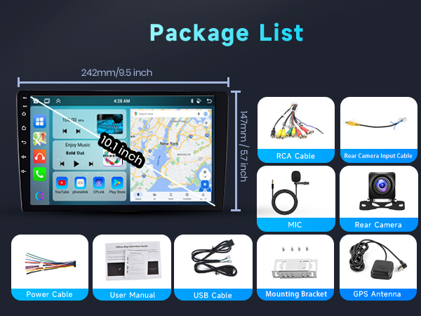 Apple - yami専用 Amazon.com: [4G+64G] 8Core Android 13 Double Din Car Stereo