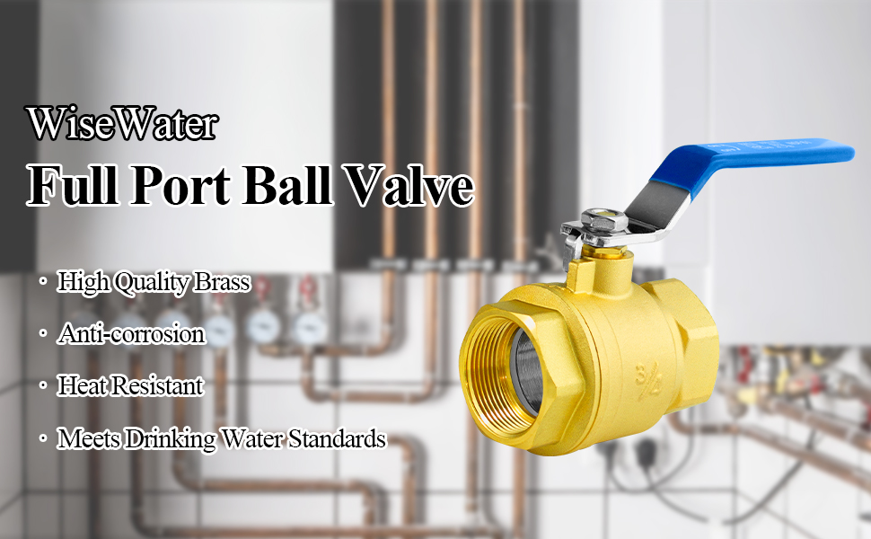 Amazon.com: WiseWater 2 Pack Female NPT Full Port Ball Valve, 1 Inch ...
