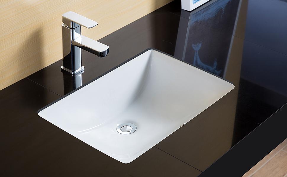 Cloudear くらうでぃあ Lordear Undermount Bathroom Sink 21x13 Inch Bathroom Vanity