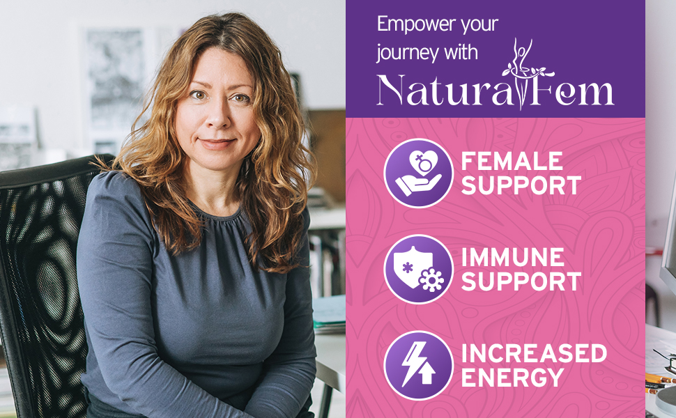 NaturalFem Ultra Vita Multivitamin For Women Zinc for Energy, Immunity Female Support 60 Capsules