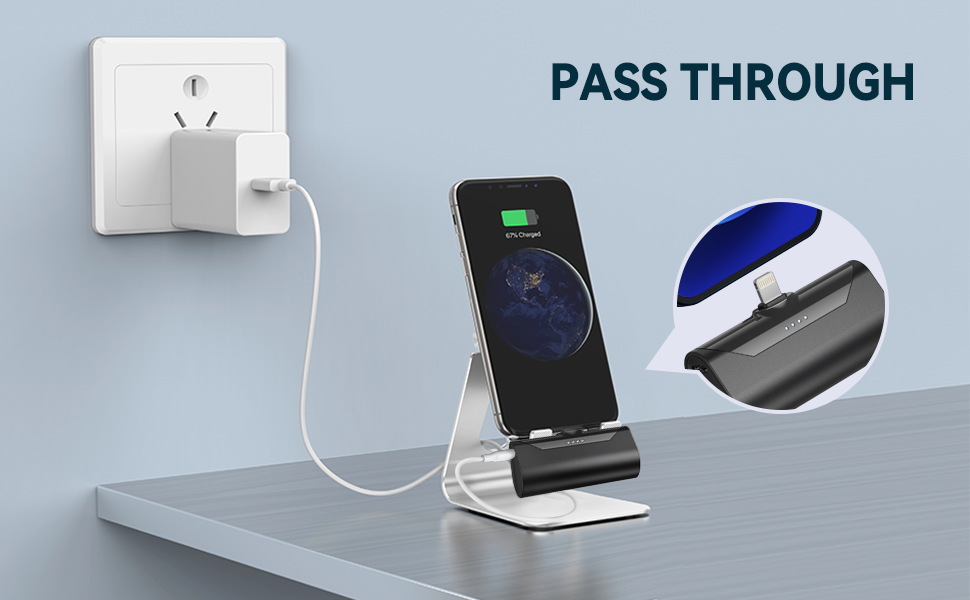 Small Portable Charger for iPhone 4800mAh Power Bank Ultra