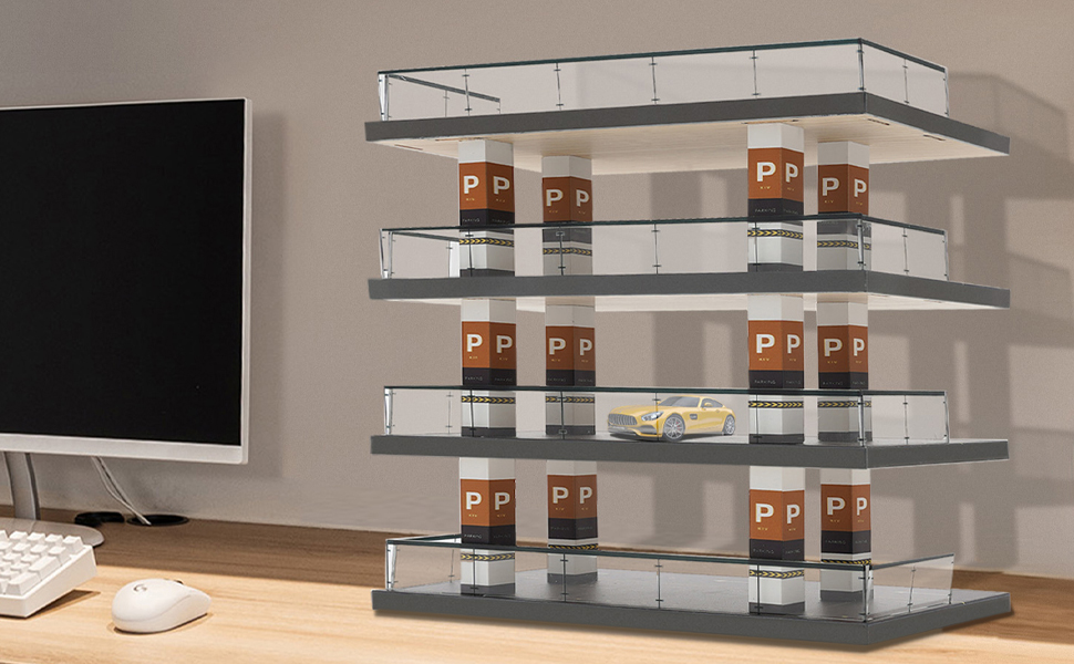 Amazon.com: 1/64 Car Diorama Display Case, Model Car Garage