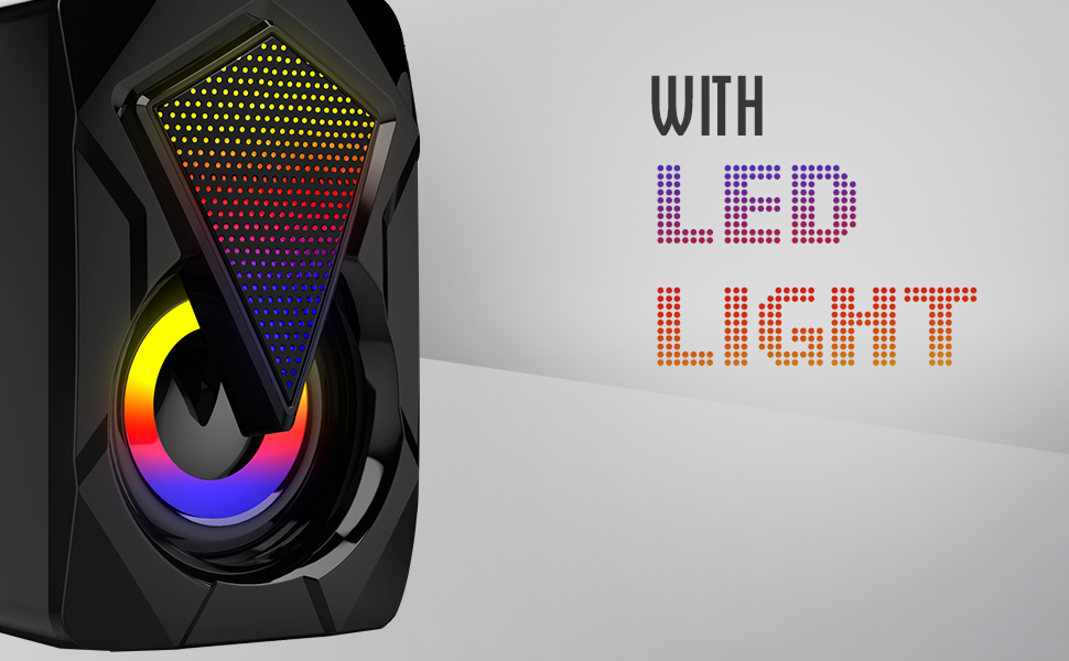 Speaker with led lights