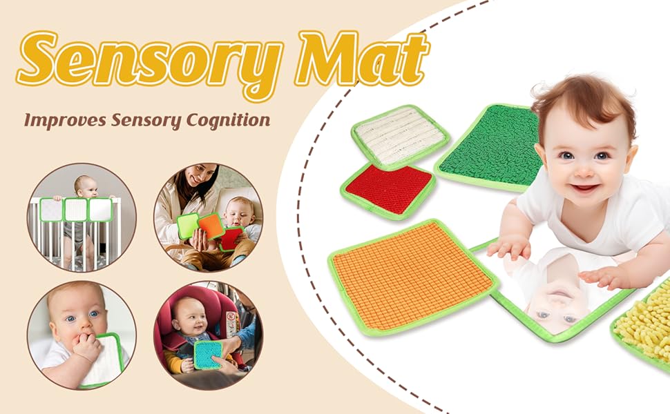 24 Set Sensory Mats Assorted Textured Play Mat Sensory Mats