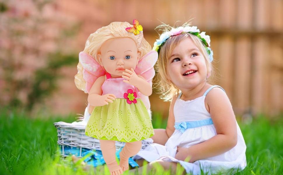 14 Inch Baby Doll with Hair Baby Girl Dolls Reborn Baby Doll Real Life
