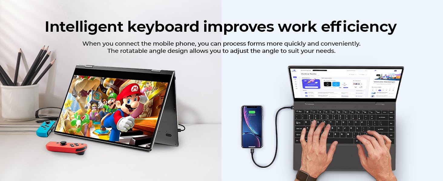 Changing Portable Monitor Lapdock with Keyboard&Touchscreen