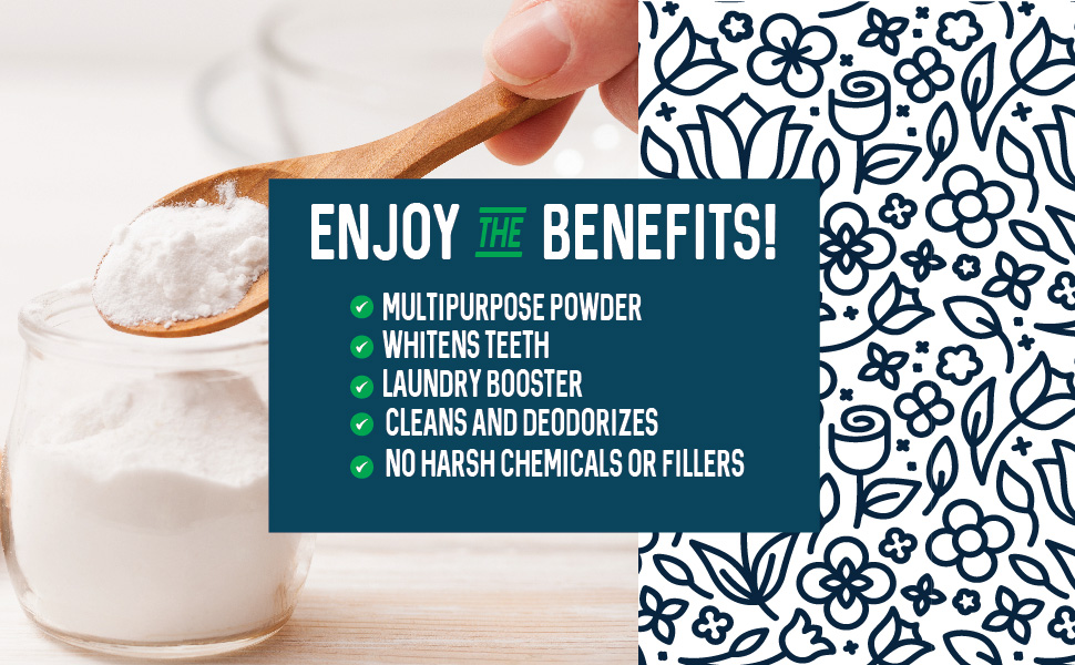 Baking Soda Bulk 2lbs, Food Grade baking soda for baking