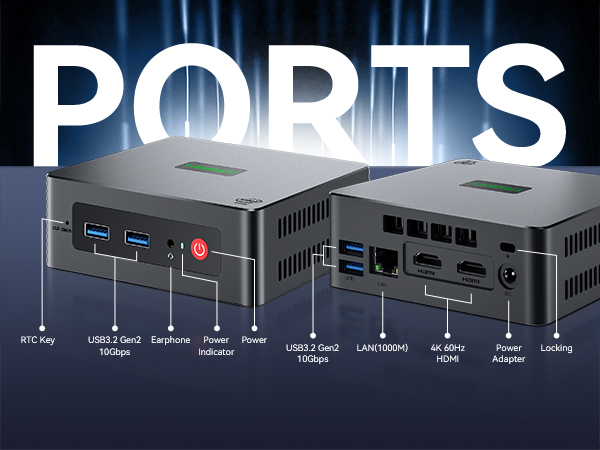 TRIGKEY G4 N100 Mini PC, Intel 12th Gen N100 (4C/4T, Up to