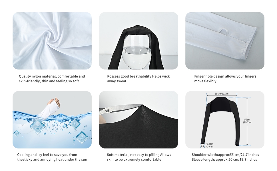 workout sleeves for women;sleeves to cover arms for women;sleeves;arm sleeves;sun shawl